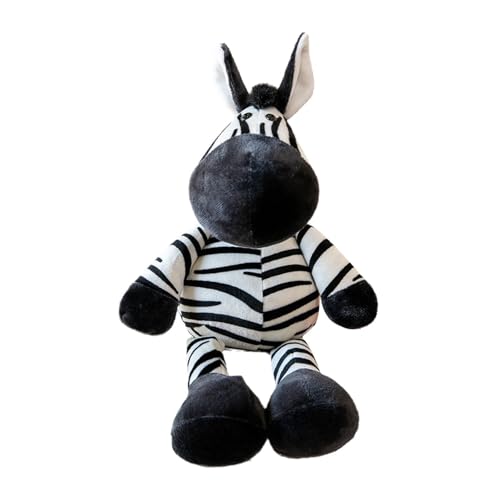 Oshhni Plüschtierpuppe, weiches Stofftier, Tierplüschtier, süßes Stofftier für Kinder, Zebra von Oshhni