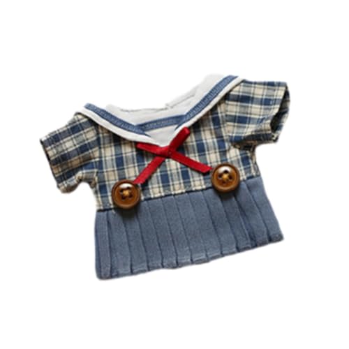 Oshhni Puppe Plaid Rock Foto Requisiten Modekoordination 5.91 Zoll Puppenkleidung verkleiden Sich für 15 cm Puppe für Kinder Geburtstag Geschenk von Oshhni