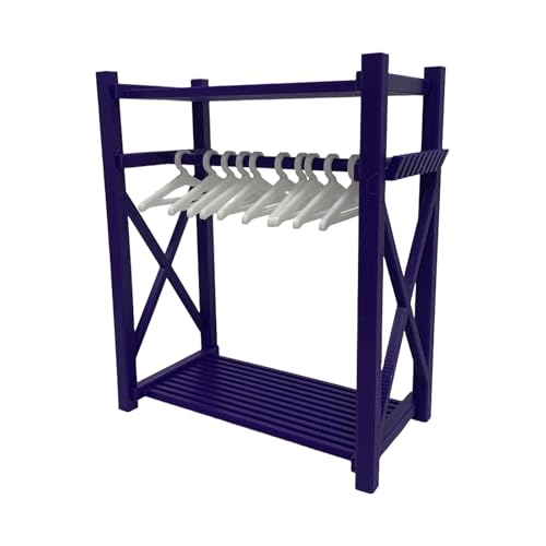 Oshhni Puppenhaus Kleiderschrank Miniatur Kleiderschrank Geburtstag Geschenk Decoracion Puppenhaus Möbel, Lila Oshhni Puppenhaus Kleiderschrank Miniatur Kleiderschrank Geburtstag Geschenk Decoracion Puppenhaus Möbel, Lila von Oshhni