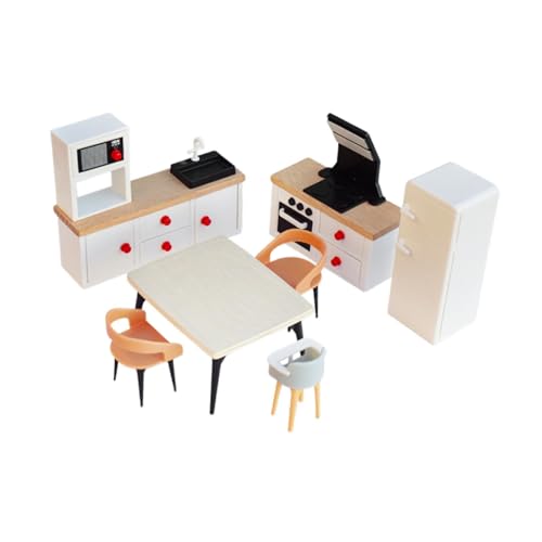 Oshhni Puppenhaus-Miniaturmöbel-Set, Miniaturmöbel-Spielzeug, Kühlschrank, DIY-Teil, Puppenhaus-Dekoration, Rollenspiel-Spielzeug für Jungen, Weißer Kühlschrank Oshhni Puppenhaus-Miniaturmöbel-Set, Miniaturmöbel-Spielzeug, Kühlschrank, DIY-Teil, Puppenhaus-Dekoration, Rollenspiel-Spielzeug für Jungen, Weißer Kühlschrank von Oshhni