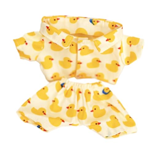 Oshhni Puppenkleidung Anzug Puppe verkleiden Kleidung Mädchen Geschenk Puppe Outfit Puppe Kostüme Kinder, Kleine Gelbe Ente von Oshhni