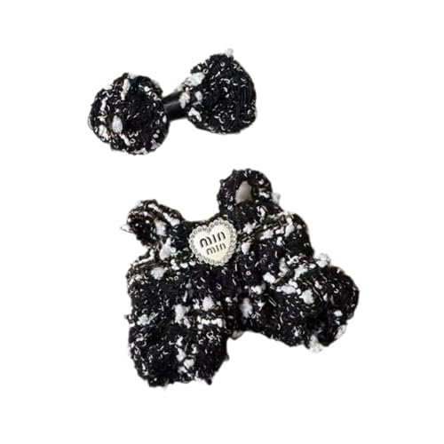Oshhni Puppenkleidung Kostüme Dekor Machen Sie Ihre Puppen Urlaubs Geburtstag Geschenke Mode mit Bogen Puppenanzügen, Schwarz von Oshhni