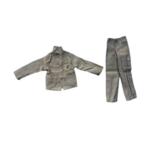 Oshhni Puppenkleidung für 1/6-Figuren, 12-Zoll-Outfit, Jacke und Hose, modische Uniform, für 12-Zoll-Figuren, Zubehör von Oshhni