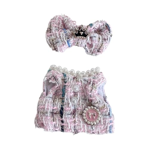 Oshhni Puppenkleidung für 15cm Plüschpuppe Kuscheltiere Accessoires Puppenkleid Set Niedlich, Rosa von Oshhni