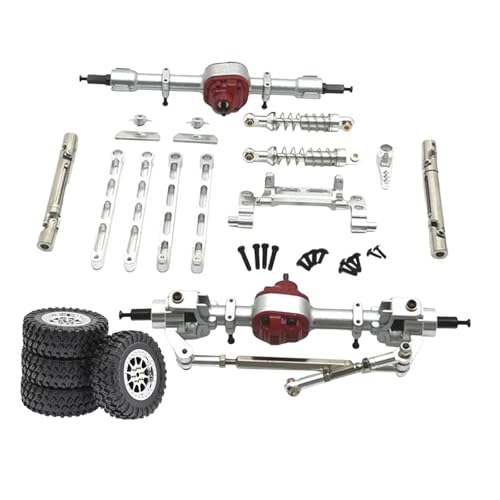 Oshhni RC Auto Upgrade Metall Vorne und Hinten Montage Kits Stoßdämpfer Halterungen für MN82, Silber von Oshhni