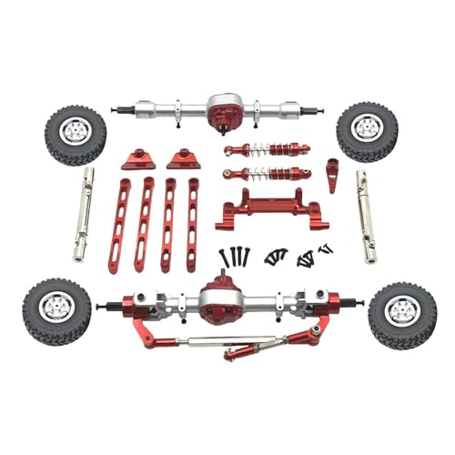 Oshhni RC-Autoteile, Nachrüstzubehör, Haltbarkeit, ersetzt Robustes modifiziertes Metall für MN82 LC79 MN78, Maßstab 1/12, RC-Hobbyauto, ROT von Oshhni