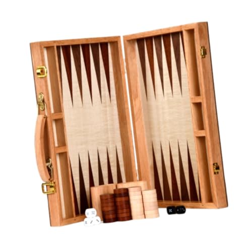 Oshhni Reise-Backgammon-Set, Brettspiel, Desktop-Spiel, Familienspiele, tragbares Brettspiel, klassisches Brettspiel für Erwachsene zu Hause von Oshhni