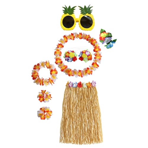 Oshhni -Rock, elastische Halskette und Stirnband für Feiern, Karneval, Verkleidung, Rocklänge 60cm von Oshhni
