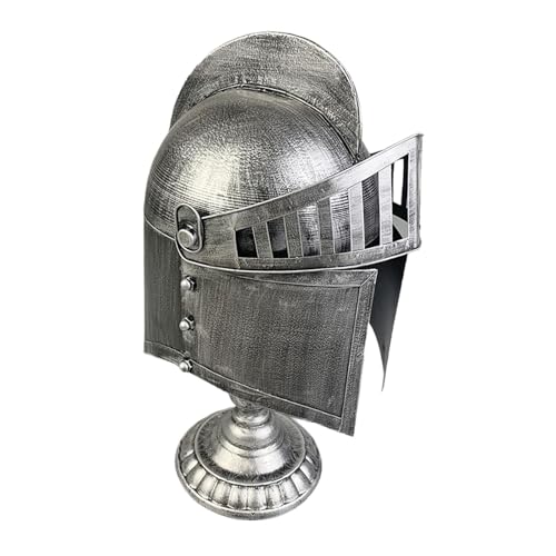 Römischer Helm, Skulpturen, Fotografie-Requisiten, Zubehör, Dekoration, Ornament für Partys, Rollenspiele, Silber von Oshhni