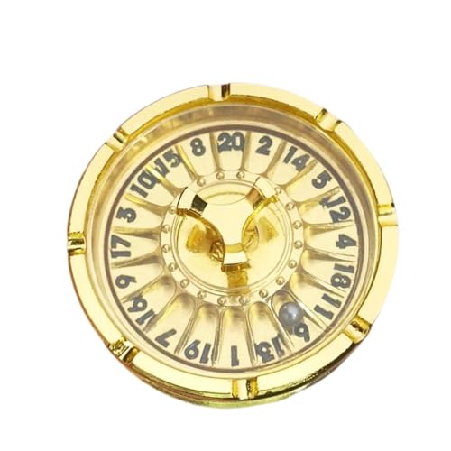 Oshhni Roulette-Würfel, Rollenspiele, Gaming-Würfel, Partygeschenke, einzigartiges Rollwürfel-Würfel-Set, mechanische Würfel für Karnevalsversammlungen, Gold von Oshhni