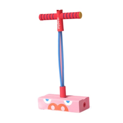 Oshhni Schaumstoff-Pogo- für Kinder, Springspielzeug für drinnen und draußen, Sportspiel-Spielzeug, Starke Zugkraft, lustiger und sicherer Pogo-Stick, rosa Basis von Oshhni