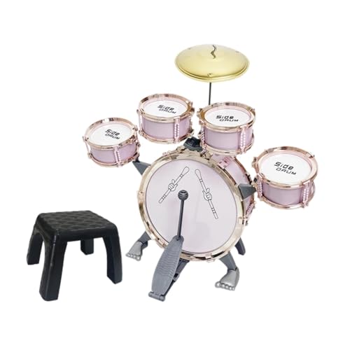 Oshhni -Schlagzeug-Set, Jazz-Schlagzeug, kompaktes Musikspielzeug-Set, Musikinstrumente, Spielzeug für Partys, Konzerte, Vorschulgeschenke, Kindertag, Rosa Oshhni -Schlagzeug-Set, Jazz-Schlagzeug, kompaktes Musikspielzeug-Set, Musikinstrumente, Spielzeug für Partys, Konzerte, Vorschulgeschenke, Kindertag, Rosa von Oshhni