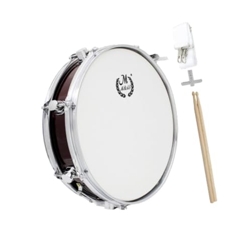 Oshhni Snare Drum Handtrommel Percussion 14 Zoll Übungs-Ehrengarde-Musik Snare Drum Head Musikalisches Bildungsinstrument für Erwachsene von Oshhni