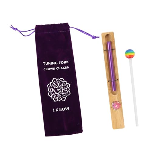 Oshhni Solo-Glockenspiel, Windspiel, Glocke, Tragetasche, Geschenke, Entwicklung, Meditationsspiel, Einzelton-Glockenspiel für Meditation, Kinder, , Lila von Oshhni