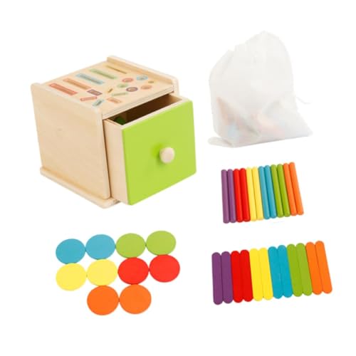 Oshhni Sortierbox für Kinder, hölzerne Klassifizierungsbox, Spielzeug für kognitive Koordination, Montessori-Spielzeug, pädagogisches Babyspielzeug für, A von Oshhni