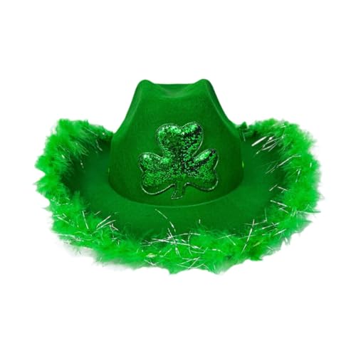 Oshhni St. Patrick's Day Hut Headwear Decor Cowboy Hut für Club Party Gefälligkeiten Festival von Oshhni