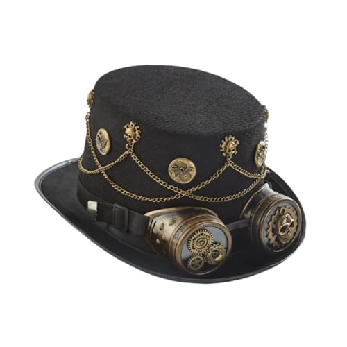 Oshhni Steam Zylinder, Leichter Jazzhut für Cosplay, Halloween, Karneval, Hochzeit, Schwarz von Oshhni