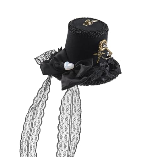 Oshhni Steampunk Top Hut Hair Clip Party Hut Gothic Kopfbedeckung für Bühnenshow Carnival von Oshhni