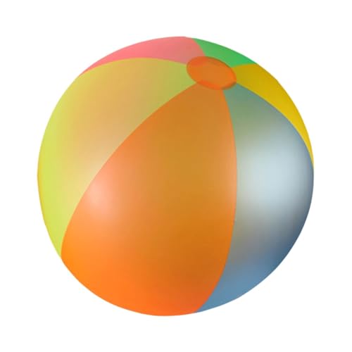 Oshhni Strandball aufblasbarer Ball Regenbogen Beach Ball Schwimmbad Spielzeug für Sportjungen Mädchen, 100cm von Oshhni