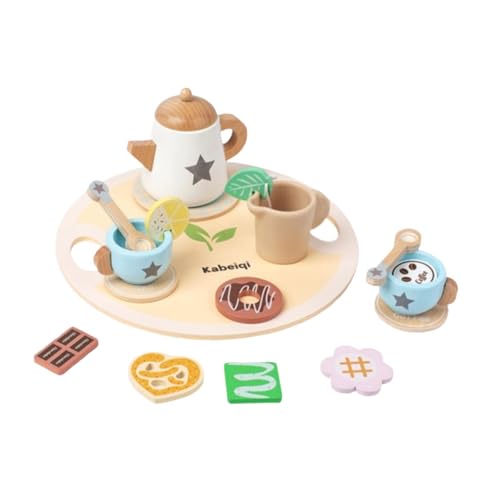 Oshhni Tee-Set Spielküche Zubehör Kleinkinder Nachmittagstee-Party kleine Mädchen Tee-Set Spielzeug, Blume von Oshhni