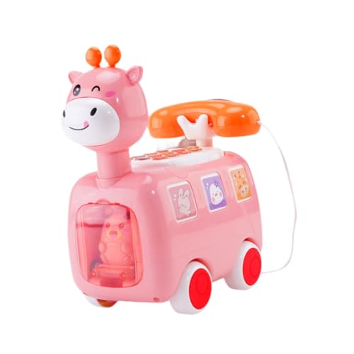 Oshhni Telefon Spielzeug Musik Licht Spielzeug Maschine Kinder Pretend Telefon für Junge Mädchen 18M +, Rosa von Oshhni