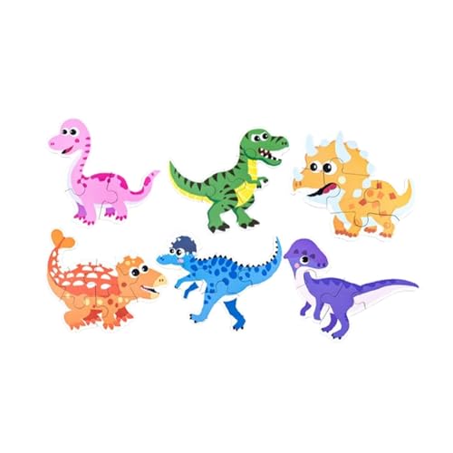 Oshhni Themen-Puzzles Montessori-Spielzeug Form-Matching-Puzzle Lernspielzeug für Kinder im Alter von 3 4 5 Jahren Partygeschenke, Dinosaurier Tier von Oshhni