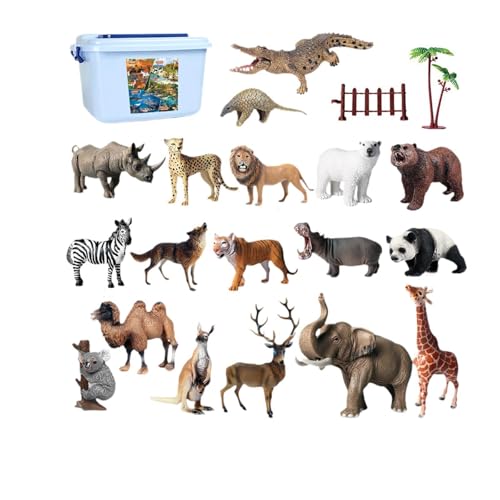 Oshhni Tiere Model Animal Toy Collection Craft Kinder Tiermodell Set Kinder kognitives Spielzeug für Desktop -Ornament Jungen und Mädchen von Oshhni