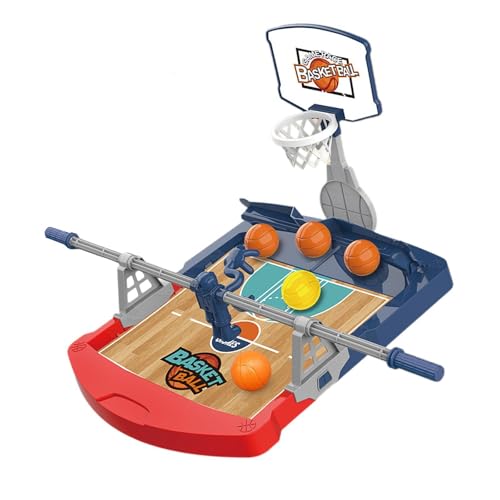 Oshhni Tisch-Basketball-Spiele-Set, Mini-Basketballspiel, Spaß, Basketball-Spielzeug, Basketball-Desktop-Spielzeug für Kinder, Jungen, Mädchen, Kinder, mit 5 Bällen von Oshhni