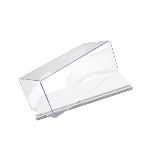 Oshhni Transparente Vitrine aus Acryl für die Arbeitsplatte, für Modellautos im Maßstab 1:43, Schutzaufbewahrung, Weiß 16.3x7.2x5.5cm von Oshhni