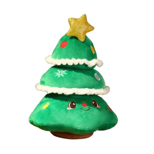 Oshhni Weihnachts-Plüschtier, Figur, Puppe, süßes Weihnachts-Stofftier, Dekor, Plüsch, Weihnachtsdekoration für den Innenbereich, Desktop-Urlaub, Tree L von Oshhni