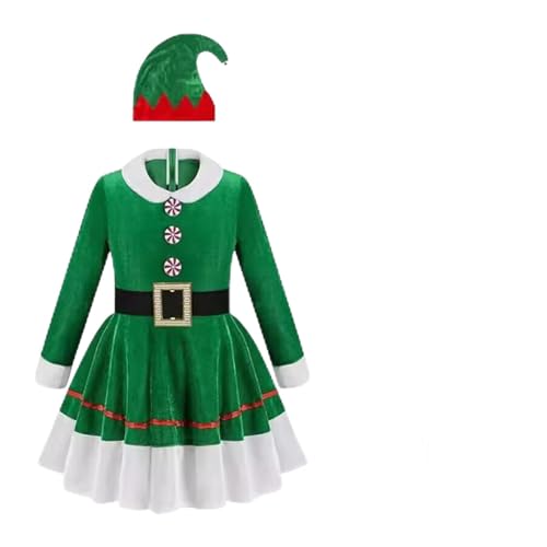 Oshhni Weihnachtselfenkostüm, Cosplay-Zubehör mit Gürtel für Geburtstagsparty-Geschenke. von Oshhni