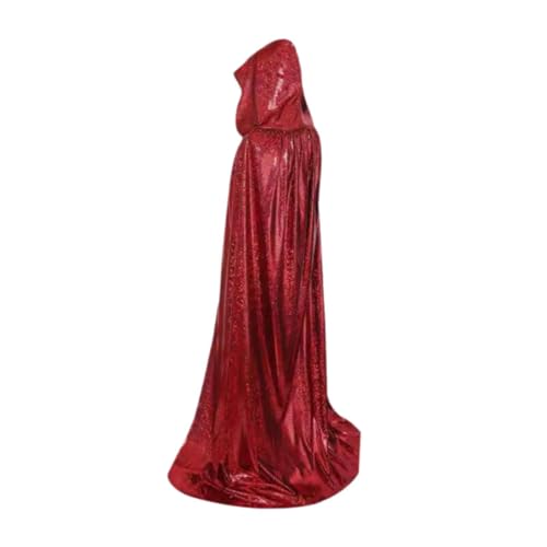 Oshhni numhang mit Kapuze, Rollenspiel-Robe für Karneval, Fotografie, Requisite, Partygeschenke, Rot von Oshhni