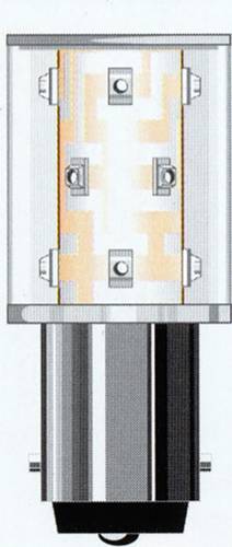 Oshino OD-R01SM12B15-24 LED-Signalleuchte Rot BA15d 24 V/AC, 24 V/DC 6000 mlm von Oshino