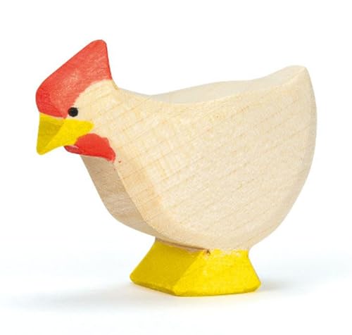 Ostheimer 13112 Huhn weiß stehend aus Holz Höhe 4cm von Ostheimer