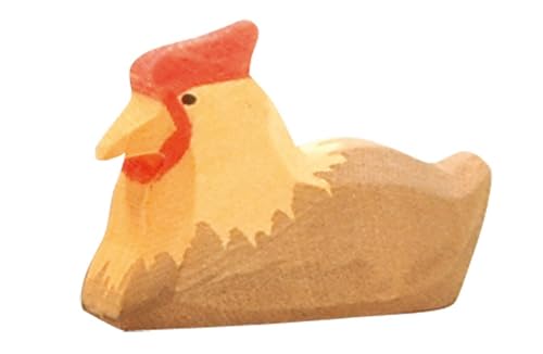 Ostheimer 13122 Huhn braun liegend aus Holz Höhe 3cm von Ostheimer