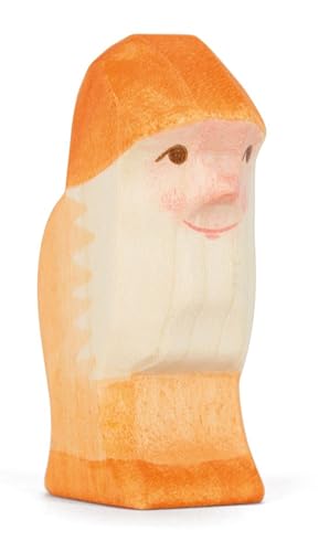 Ostheimer - 25044 - Zwerg Orange, Holz, Handarbeit, 6,5cm x 3,3cm x 2,5cm von Ostheimer