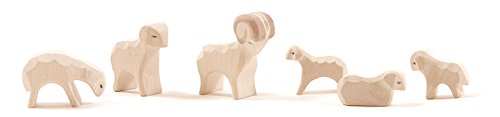 Ostheimer 66030 - Schafgruppe, 6-teilig - Minis mit Geschenkkiste, 6 Teile von Ostheimer