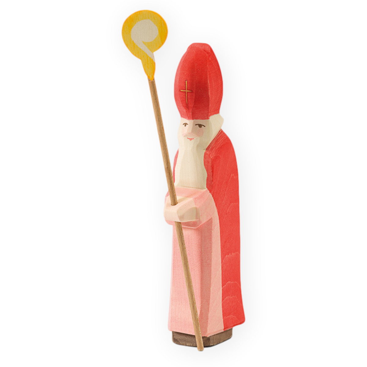 Ostheimer - Holzfigur St. Nikolaus mit Stab von Ostheimer