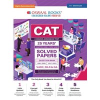 Oswaal CAT 25 YEARS Chapter-wise & Topic-wise Solved Papers (VARC, DILR & QA) (1991-2008 & 2017-2023) for 2024 Exam von Oswaal Books And Learning Pvt Ltd