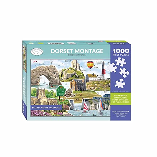 Otter House Geschenk Puzzle 1000 Teile - Dorset Montage von Otter House