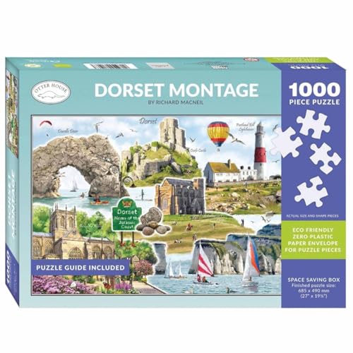 Otter House Geschenk Puzzle 1000 Teile - Dorset Montage von Otter House