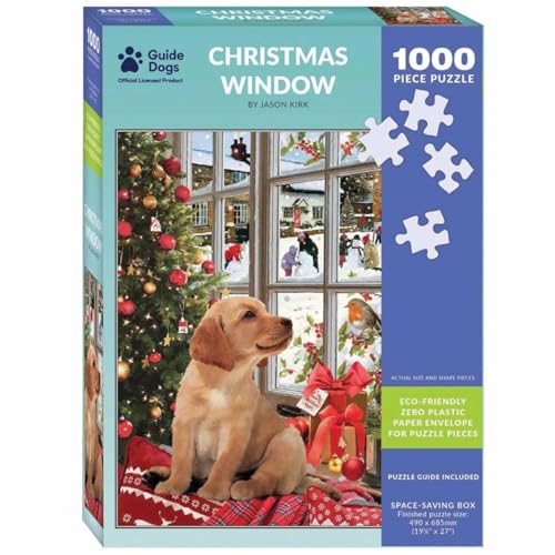 Otter House Geschenk-Puzzle 1000 Teile - Weihnachtsfenster von Otter House