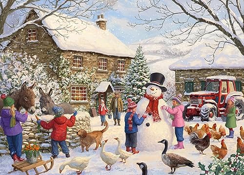 Otter House Gift Jigsaw Puzzle 1000 Piece - Christmas at The Farm von Otter House