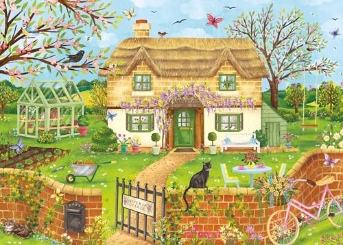 Otter House Puzzle Geschenk 1000 Teile - Cottage Glicine von Otter House