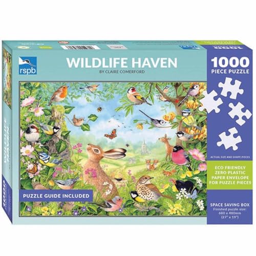 Puzzle 1000 Teile - RSPB - Wildlife Haven von Otter House