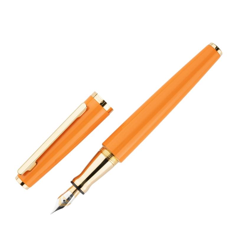 Otto Hutt Füllfederhalter Design 06 Glanzlack Stahlfeder Orange F von Otto Hutt