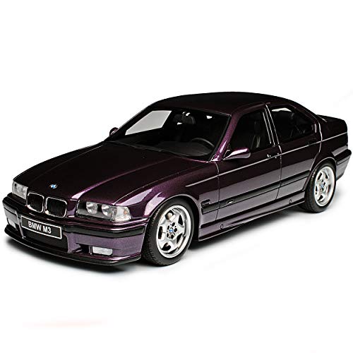 B-M-W 3er E36 M3 Limousine Violett 1990-2000 Nr 307 1/18 Otto Modell Auto mit individiuellem Wunschkennzeichen von Otto Mobile