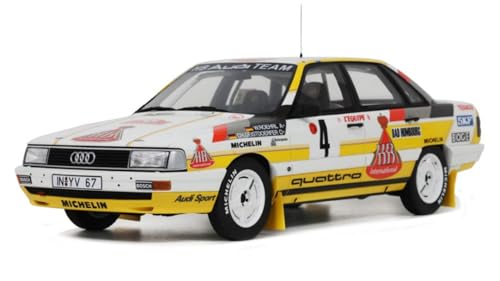 Modelltreppe kompatibel mit Audi 200 Quattro 3rd Rally Monte Carlo 1987 W.ROHRL 1:18 OTTOMOBILE OT439 von Otto Mobile