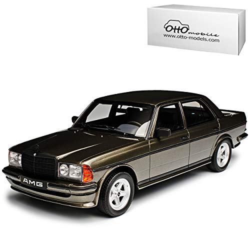 Otto Mobile Mercedes-Benz E-Klasse W123 280 AMG Limousine Anthrazit Grau 1975-1986 Nr 750 1/18 Modell Auto mit individiuellem Wunschkennzeichen von Otto Mobile