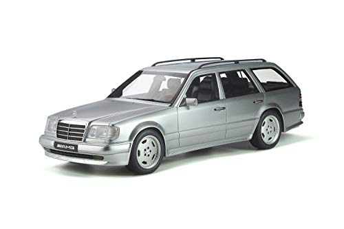 Ottomobile kompatibel mit Mercedes S124 AMG E36 E-Klasse Kombi 1995 Silber Modellauto 1:18 von Otto Mobile